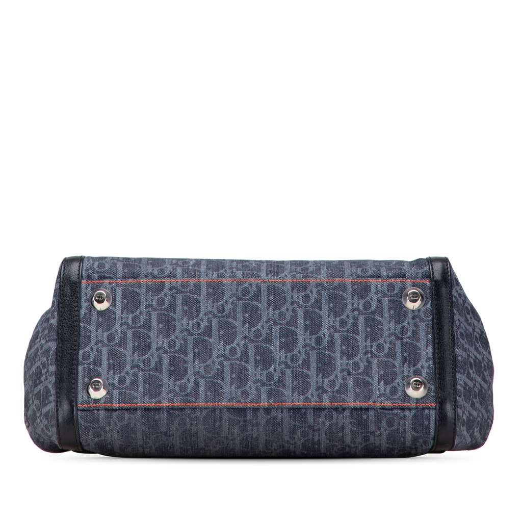 Dior Diorissimo Trotter Denim Flight Handle Bag - 3