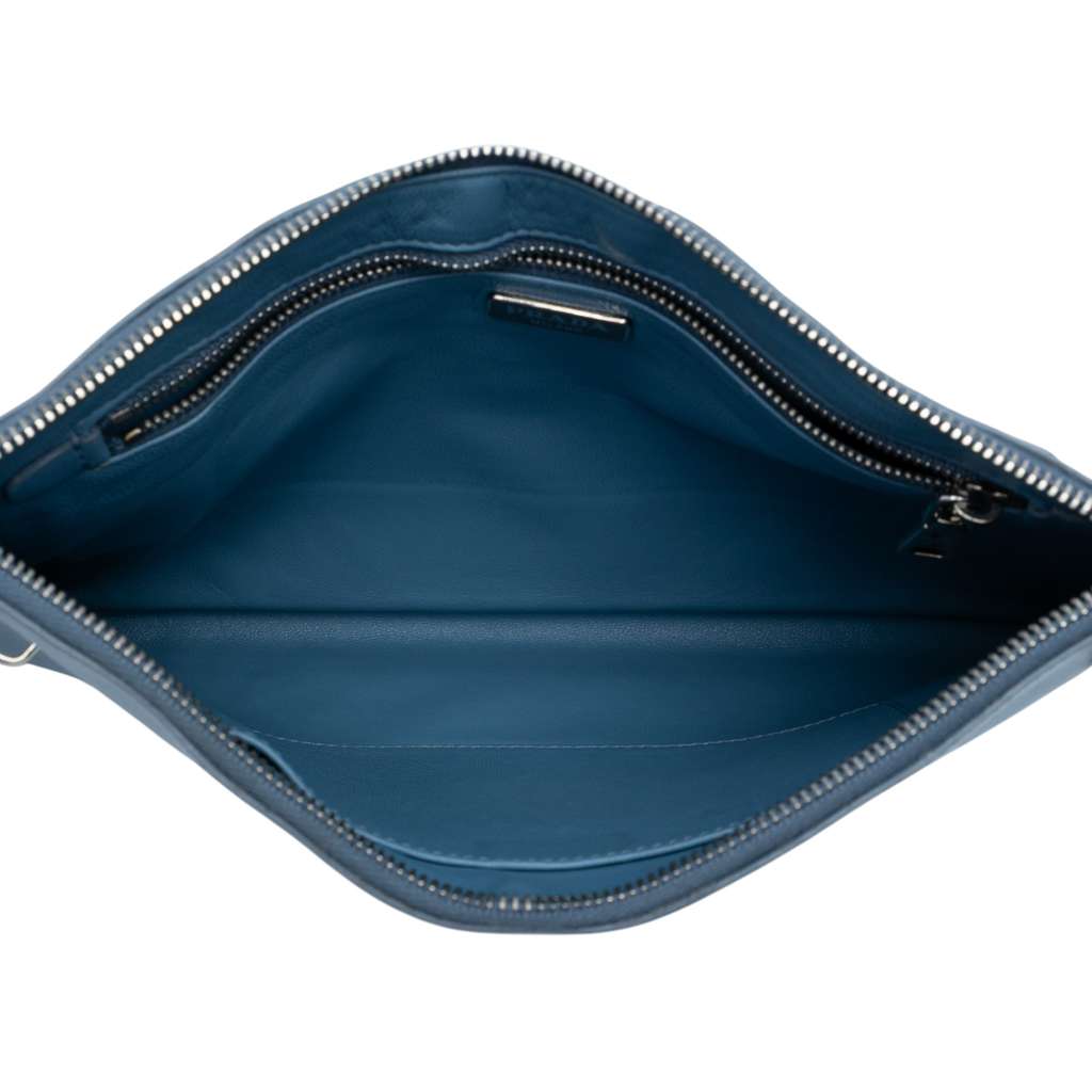 Prada Saffiano Lux Zip Clutch - 4