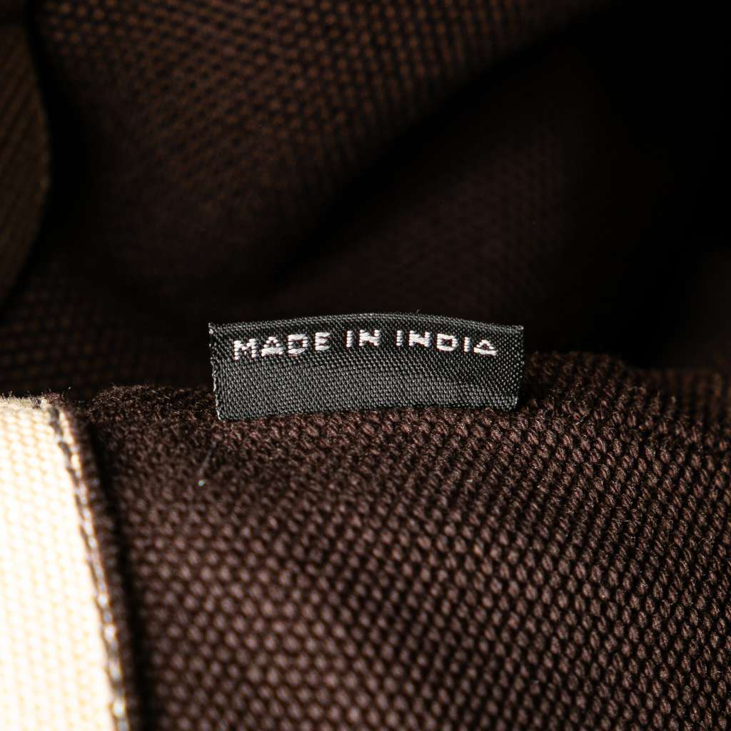 Prada Canvas Canapa Righe Striped Satchel - Detail 1