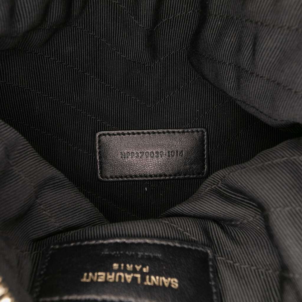 Saint Laurent Chevron Leather Monogram New Jolie Clutch - Detail 1