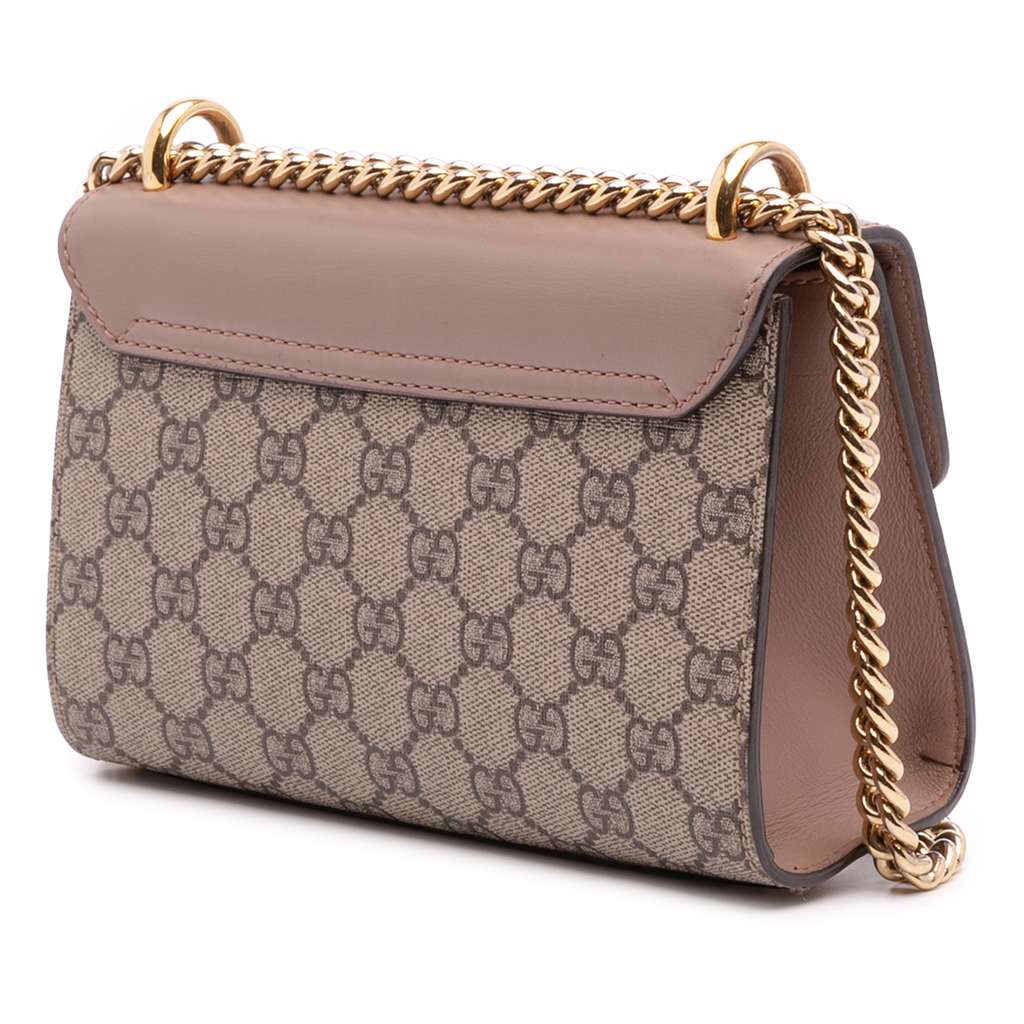 Gucci Small GG Supreme Pearl Studded Padlock Crossbody - 2