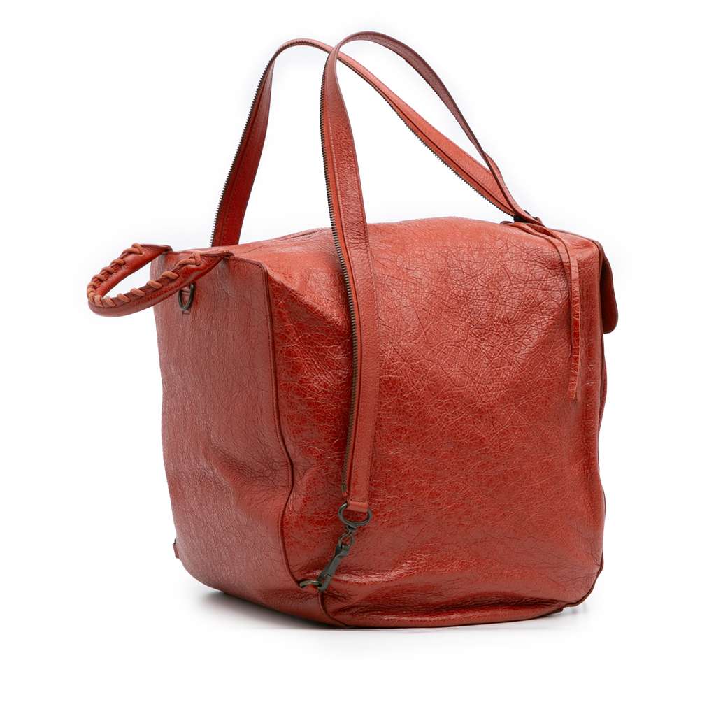 Balenciaga Lambskin Motocross Classic Traveler Convertible Backpack - Back view