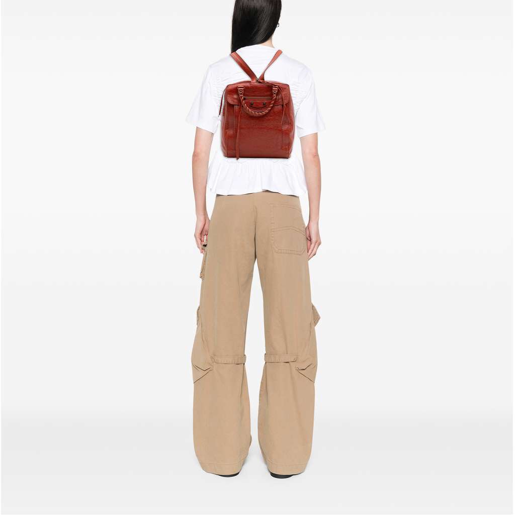 Balenciaga Lambskin Motocross Classic Traveler Convertible Backpack - Image 13