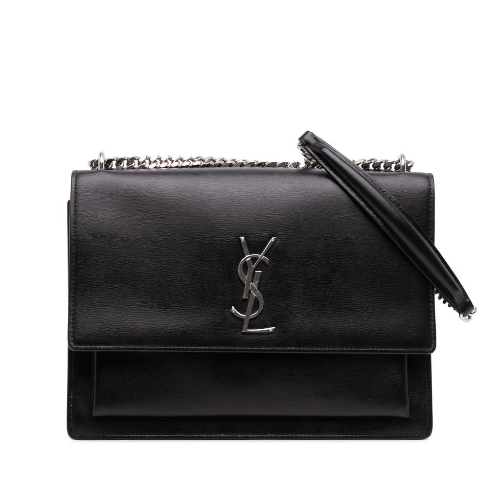 Saint Laurent Large Leather Monogram Sunset Crossbody