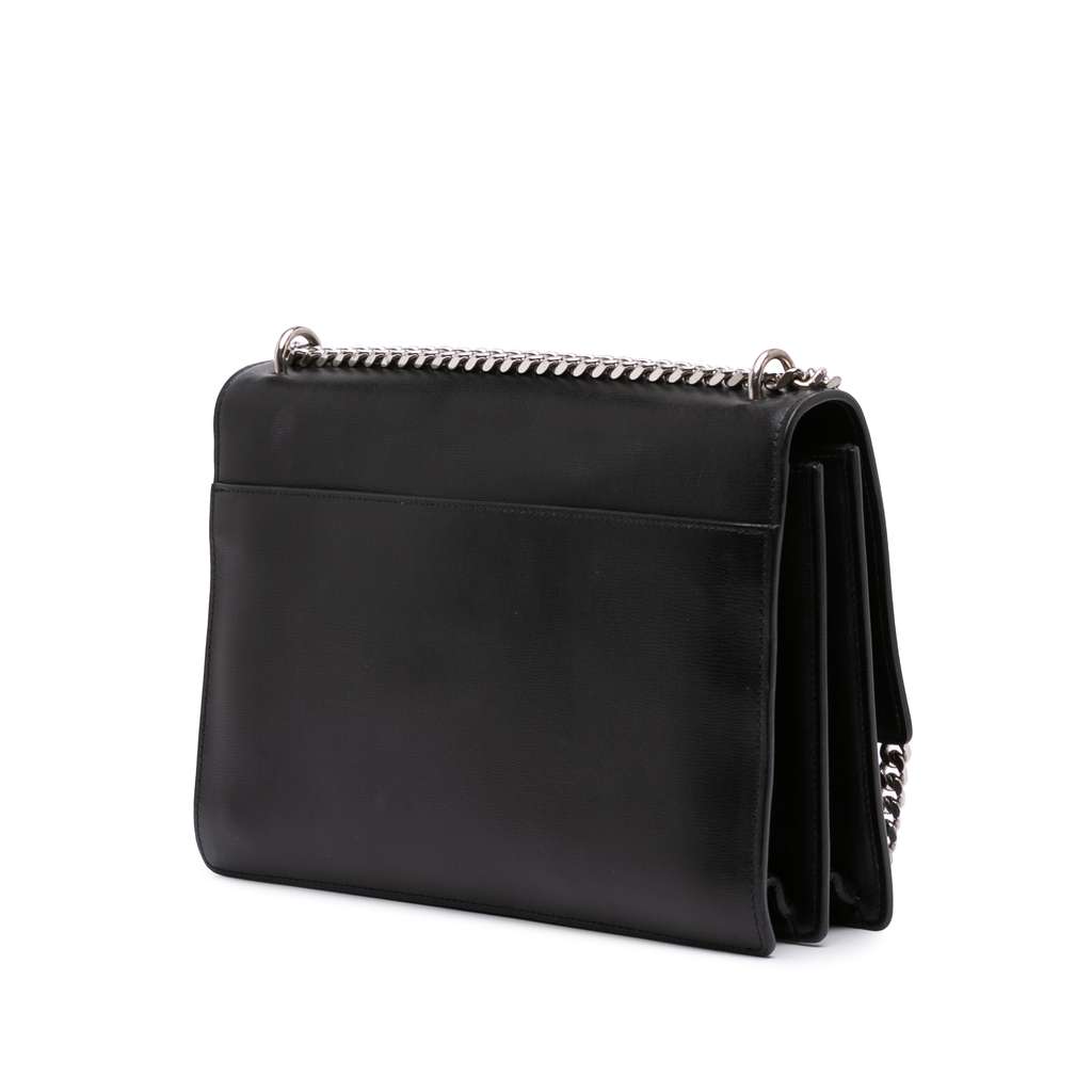 Saint Laurent Large Leather Monogram Sunset Crossbody - Back view