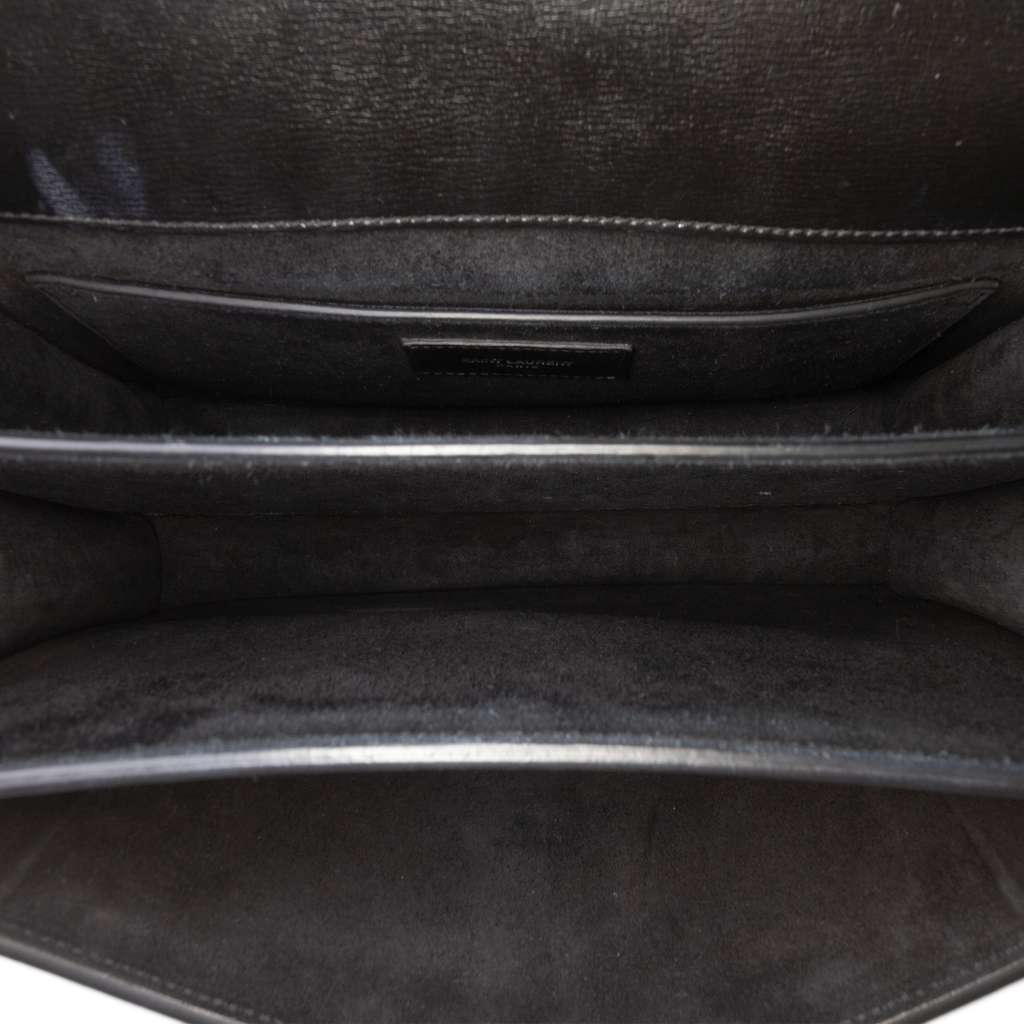 Saint Laurent Large Leather Monogram Sunset Crossbody - 4