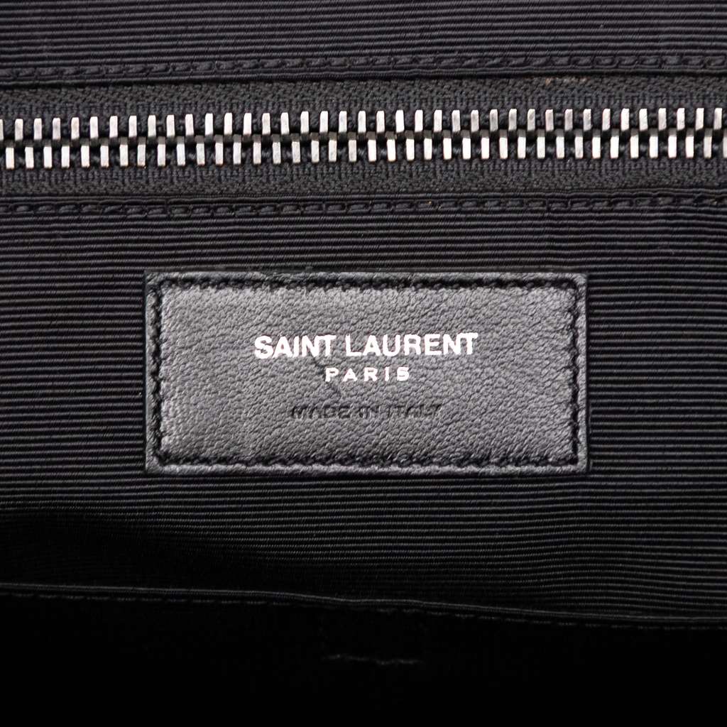Saint Laurent Small Grain de Poudre Camouflage Museum Briefcase - Side view