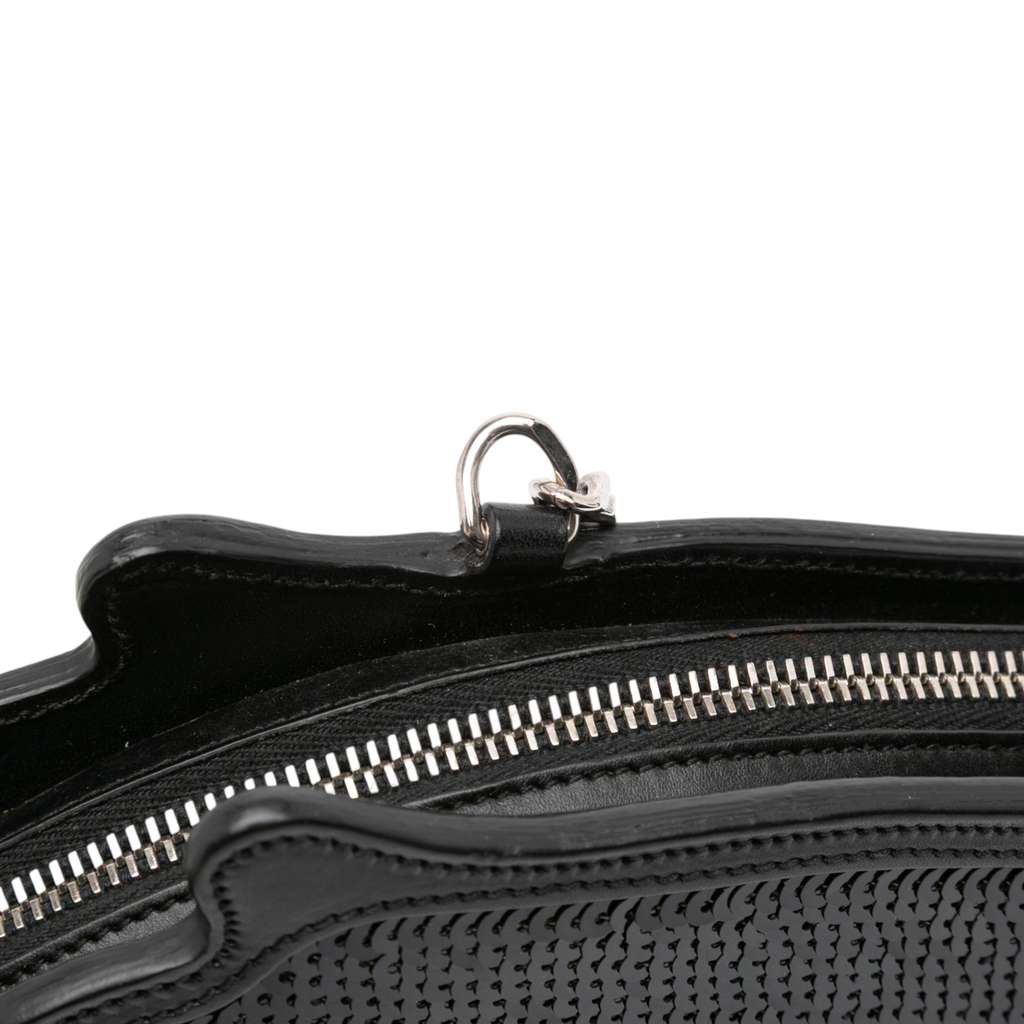 Saint Laurent Sequined Bo Gun Chain Crossbody - Side view