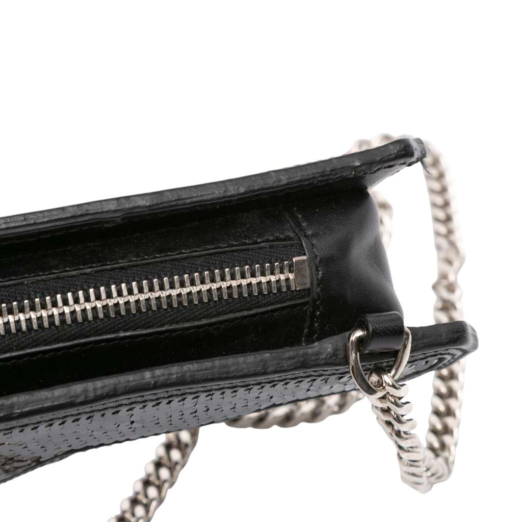 Saint Laurent Sequined Bo Gun Chain Crossbody - Detail 1