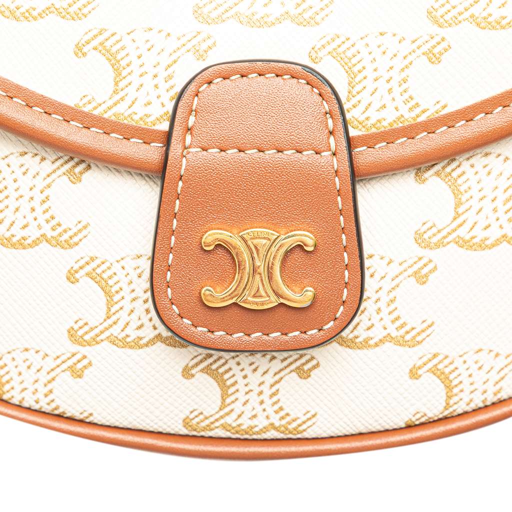 Celine Mini Triomphe Coated Canvas Besace Crossbody - Detail 2