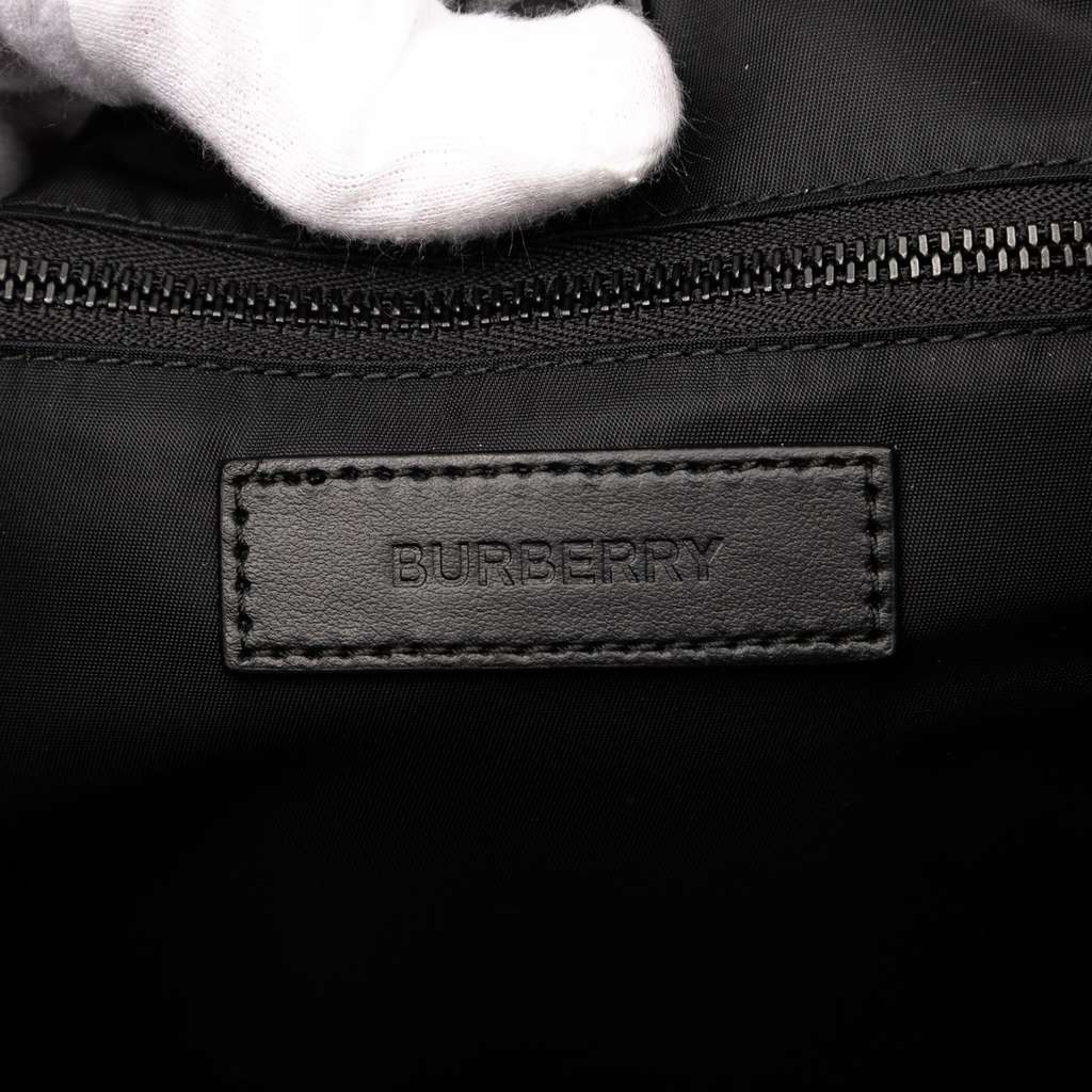 Burberry House Check Nylon Logo Print Wilfin Backpack - Side view