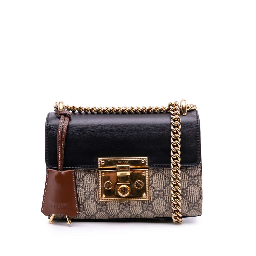 Gucci Small GG Supreme Padlock Crossbody
