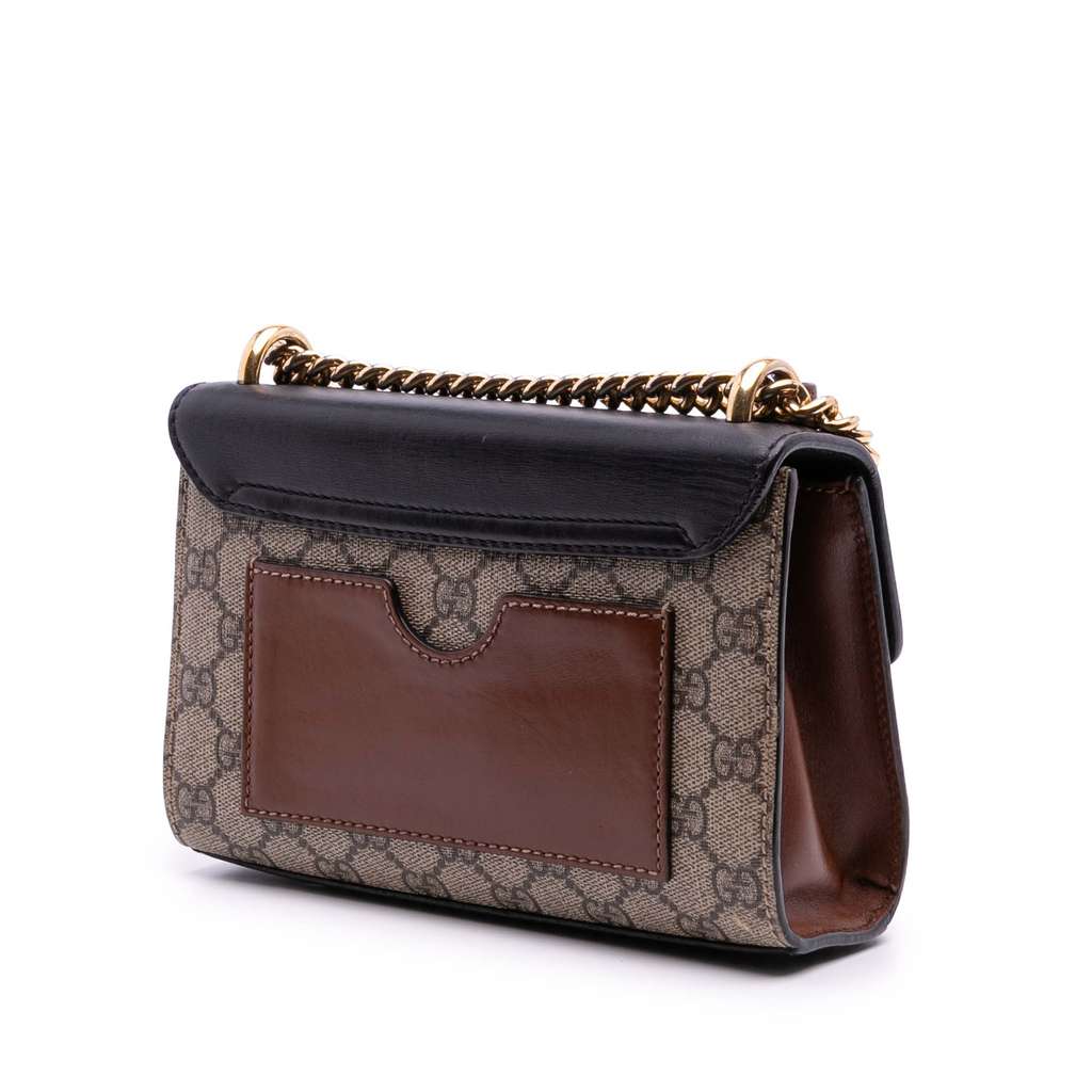 Gucci Small GG Supreme Padlock Crossbody - Back view
