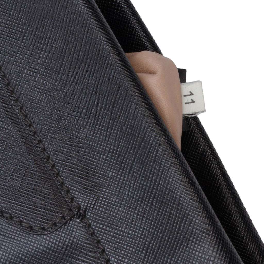 Prada Saffiano Lucido Top Handle Frame Tote - Image 14