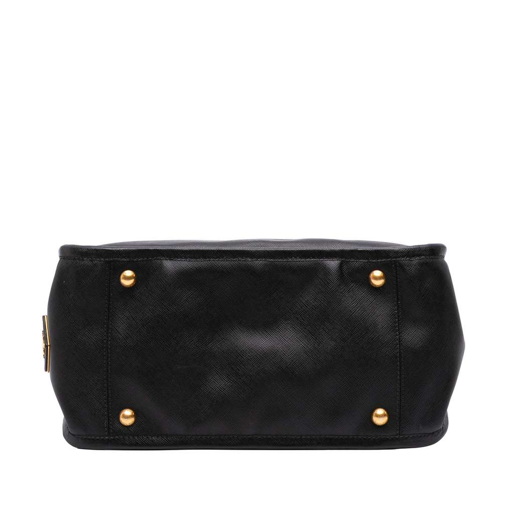 Prada Saffiano Lucido Top Handle Frame Tote - Image 6