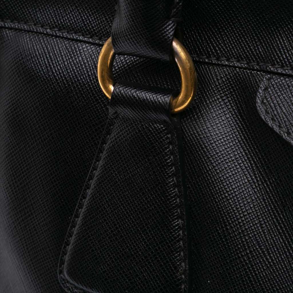 Prada Saffiano Lucido Top Handle Frame Tote - Image 10