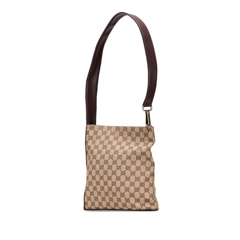 Gucci GG Canvas Shoulder Bag - Back view