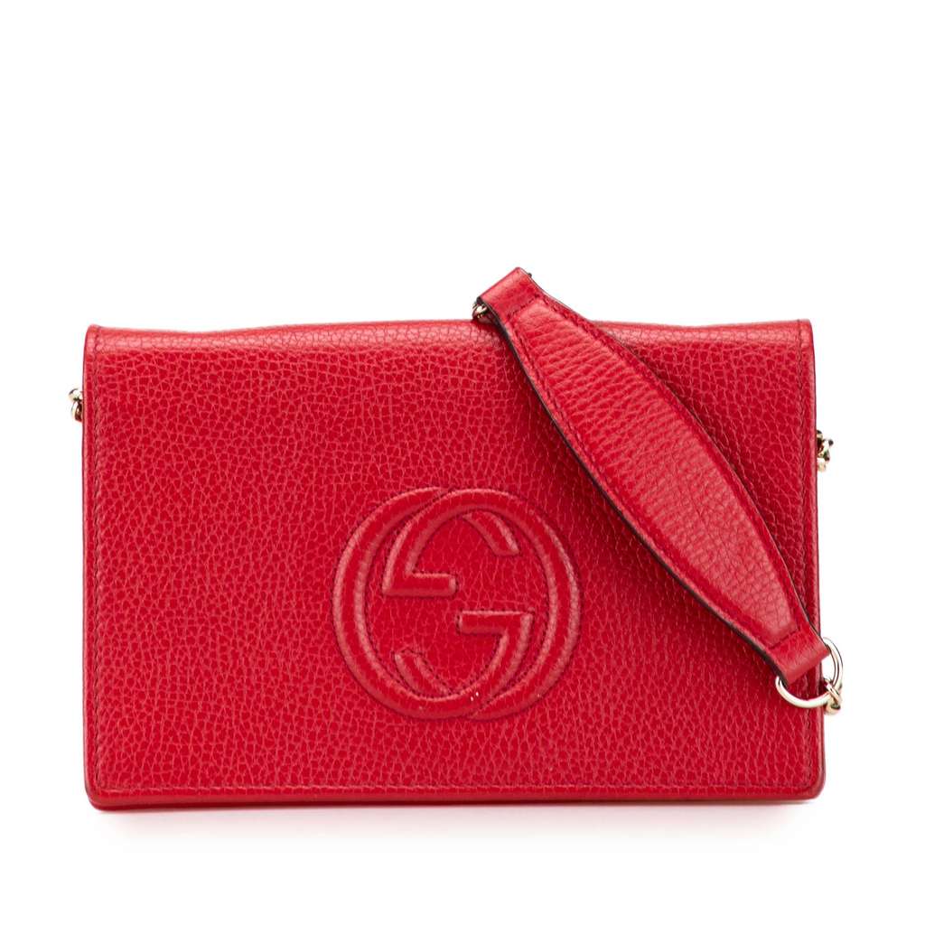 Gucci Leather Soho Wallet on Chain
