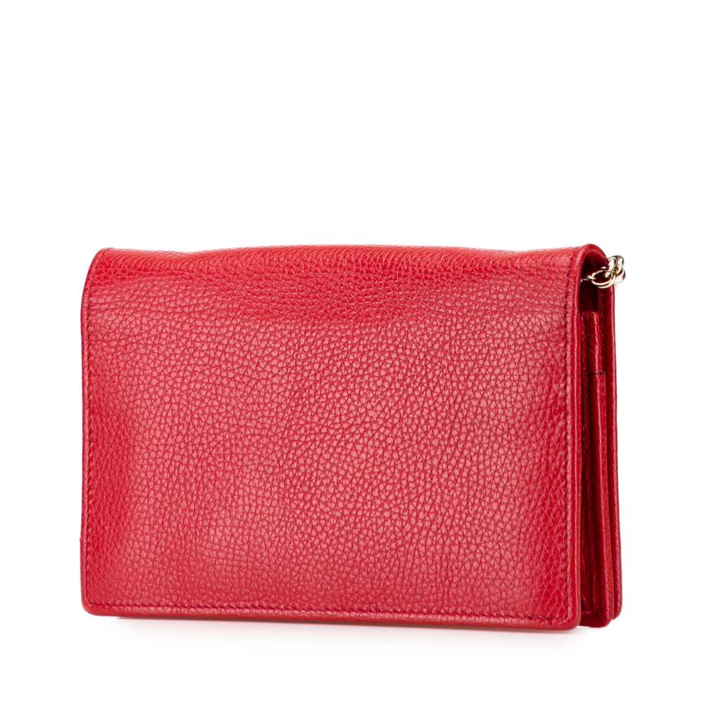 Gucci Leather Soho Wallet on Chain - Back view