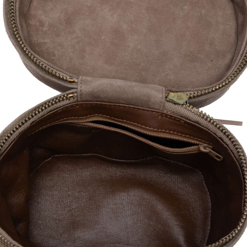 Chanel Quilted Suede Tassel Vanity Bag - 4