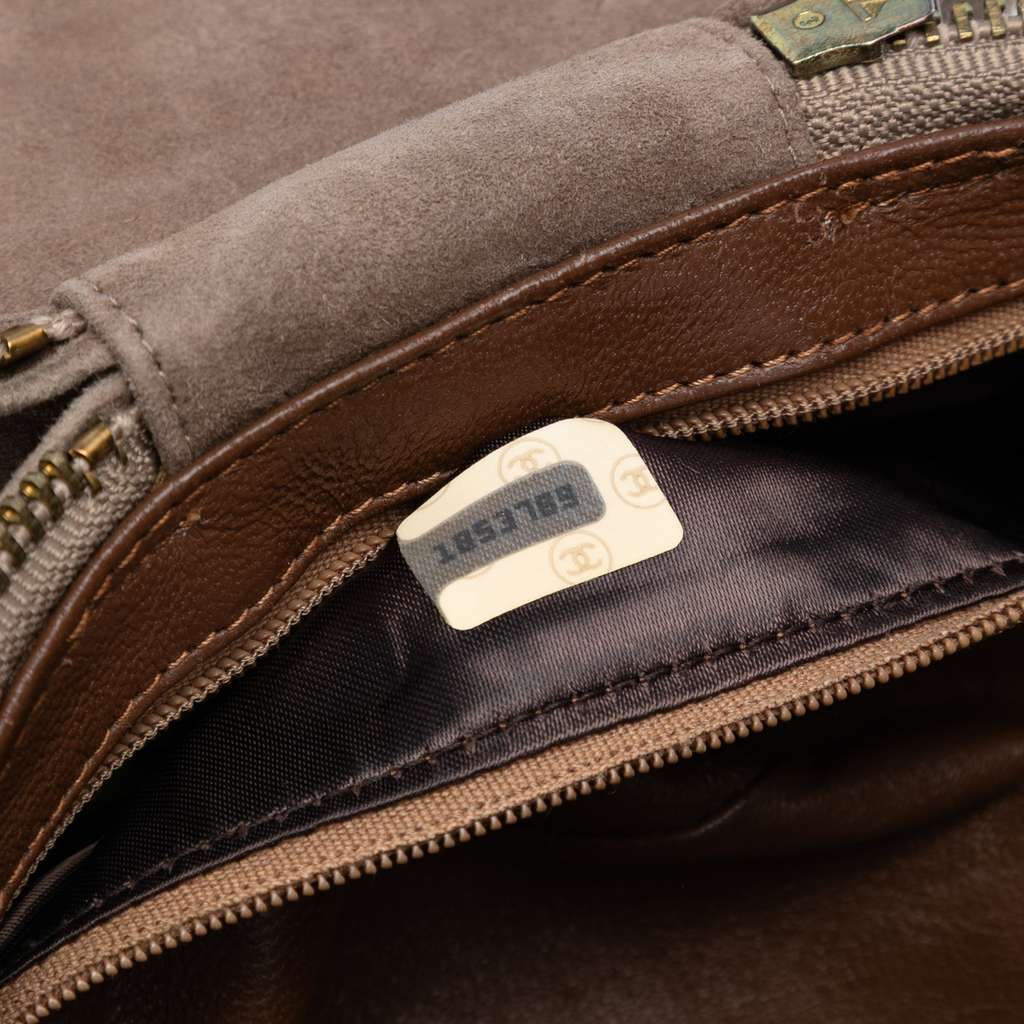 Chanel Quilted Suede Tassel Vanity Bag - Detail 1