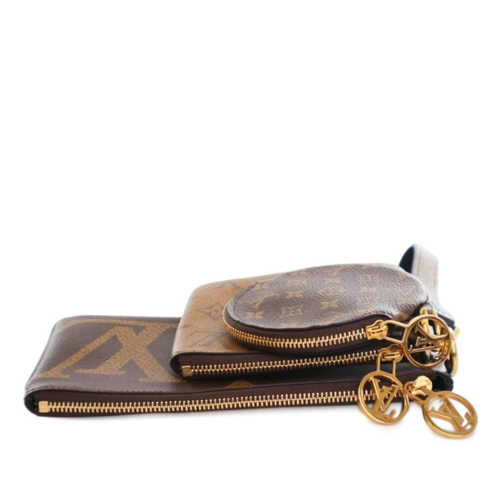 Louis Vuitton Monogram Reverse Giant Trio Pouch - 4