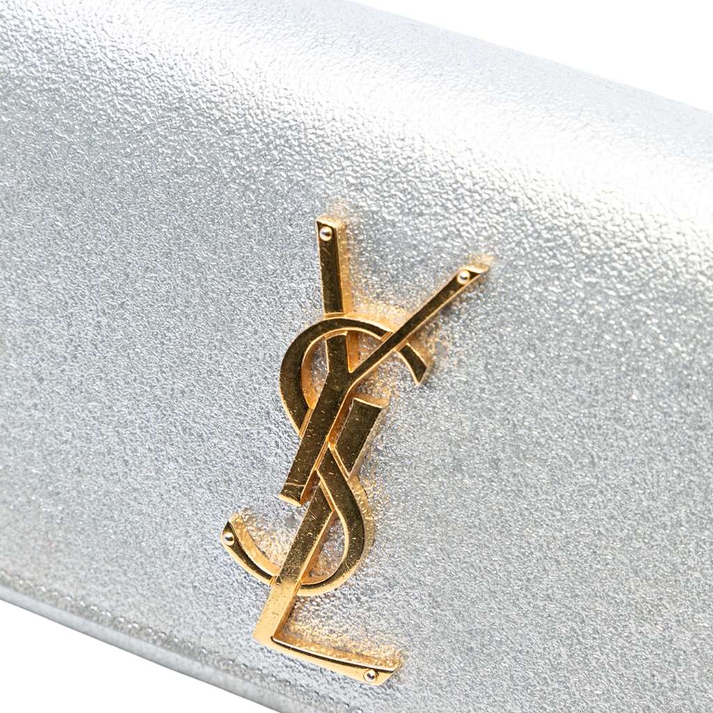 Saint Laurent Small Metallic Calfskin Classic Monogram Kate Crossbody - Detail 1
