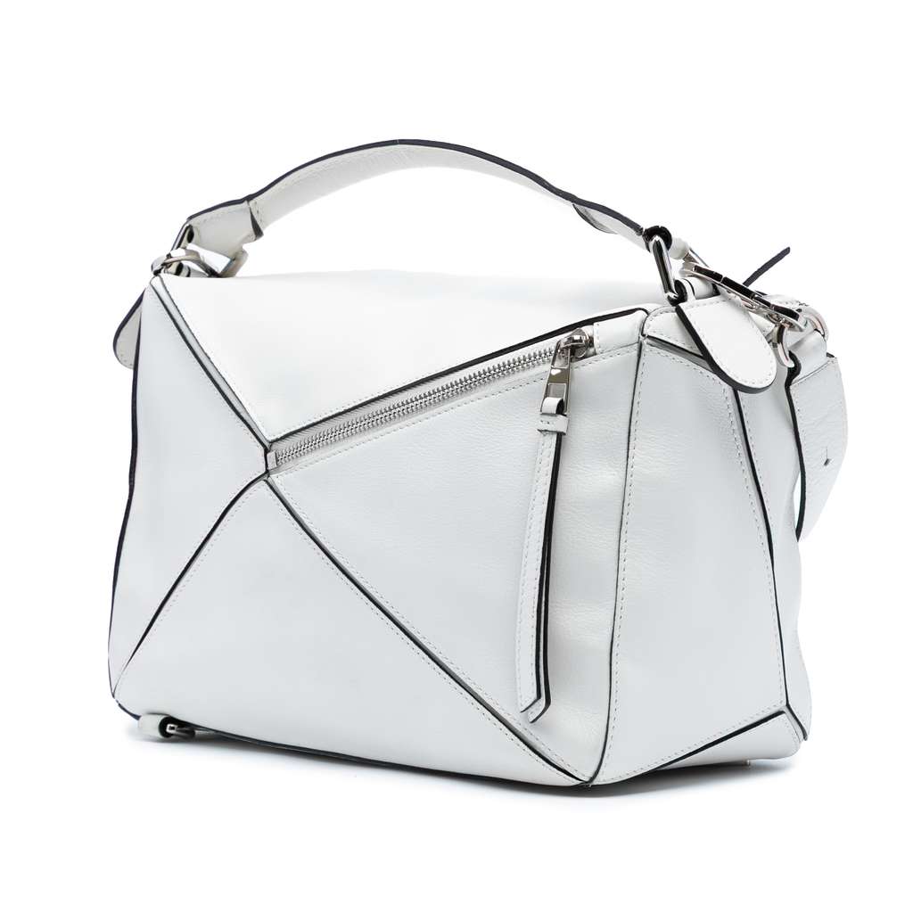 Loewe Medium Calfskin Puzzle Satchel - Back view