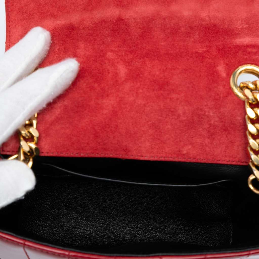 Saint Laurent Small Patent Vicky Crossbody - Side view