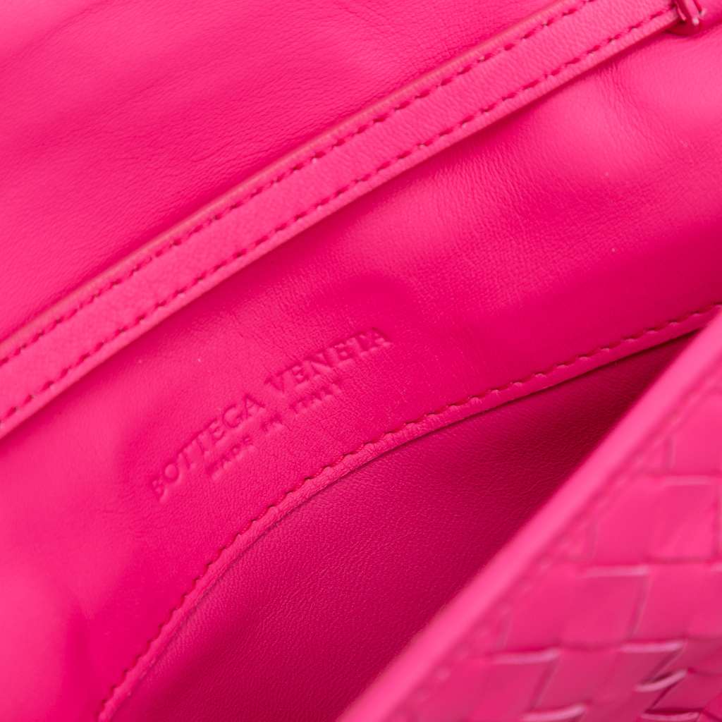 Bottega Veneta Nappa Intrecciato Flap Crossbody - Side view