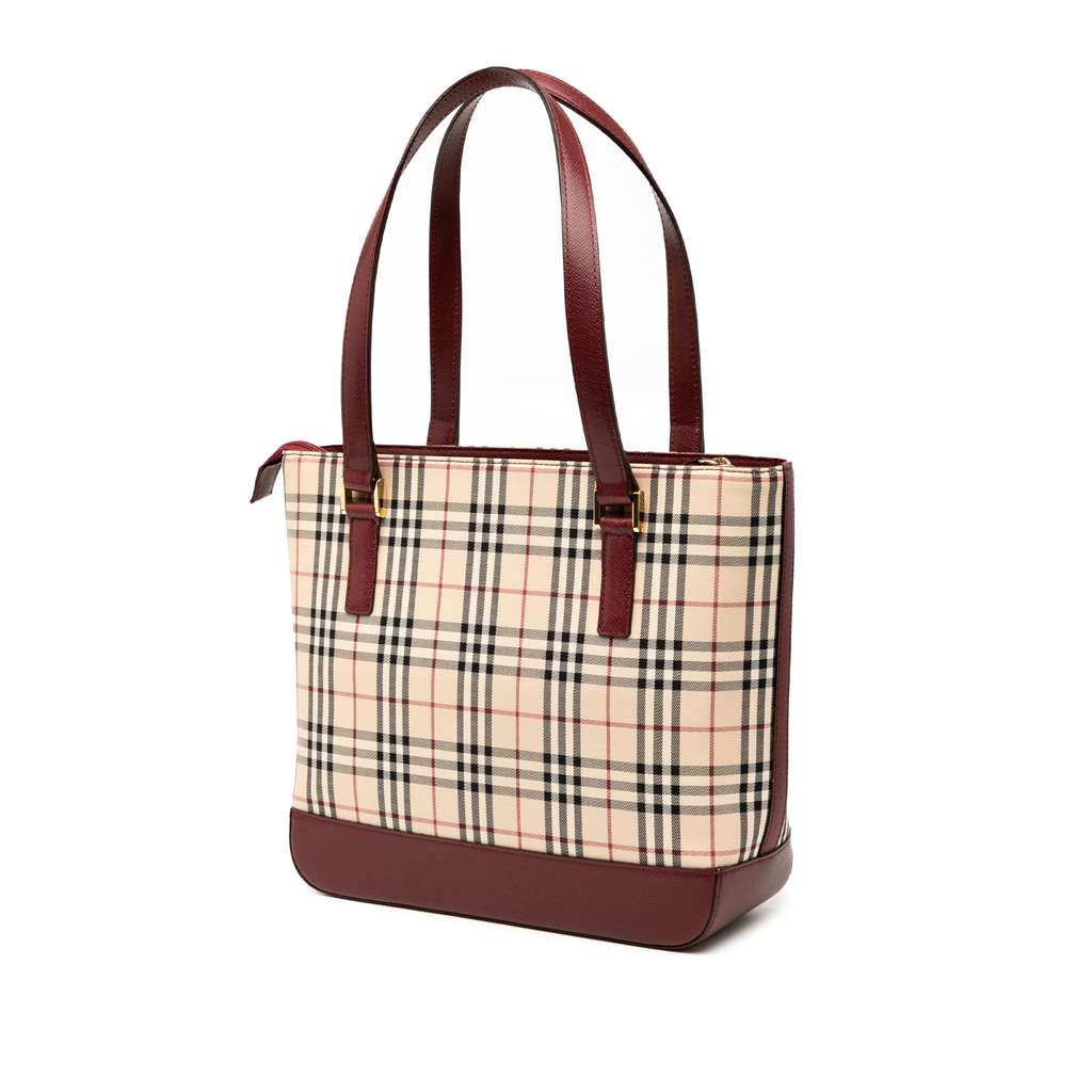 Burberry House Check Canvas Handbag - 2