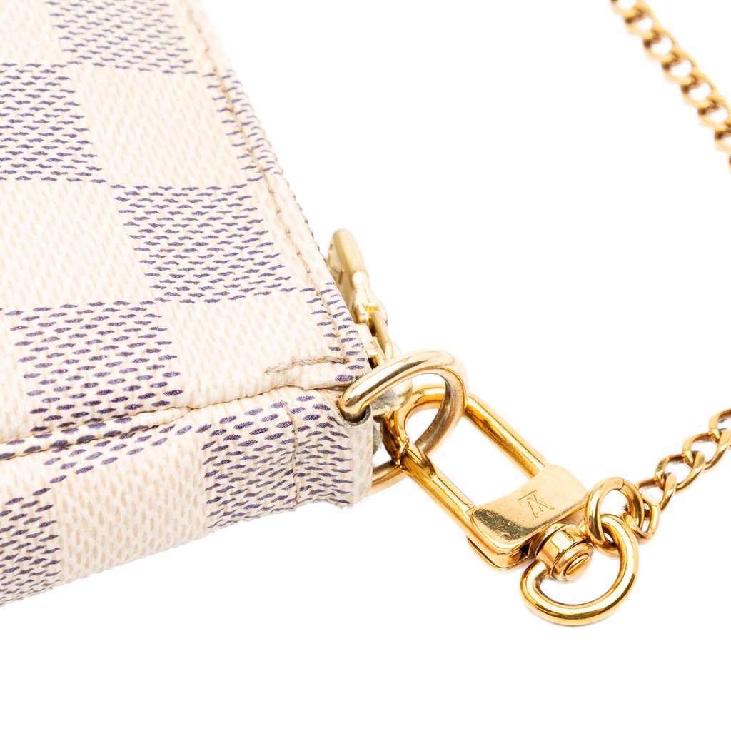 Louis Vuitton Damier Azur Christmas Birds Mini Pochette Accessoires - Image 10