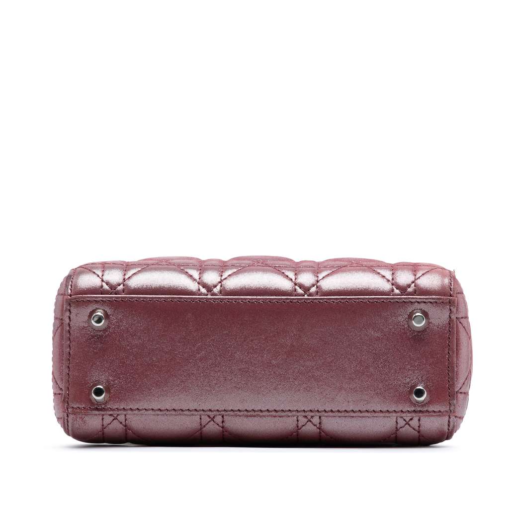 Dior Mini Iridescent Lambskin Cannage Lady Dior - Image 6