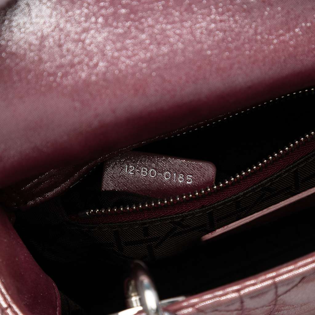 Dior Mini Iridescent Lambskin Cannage Lady Dior - Detail 1