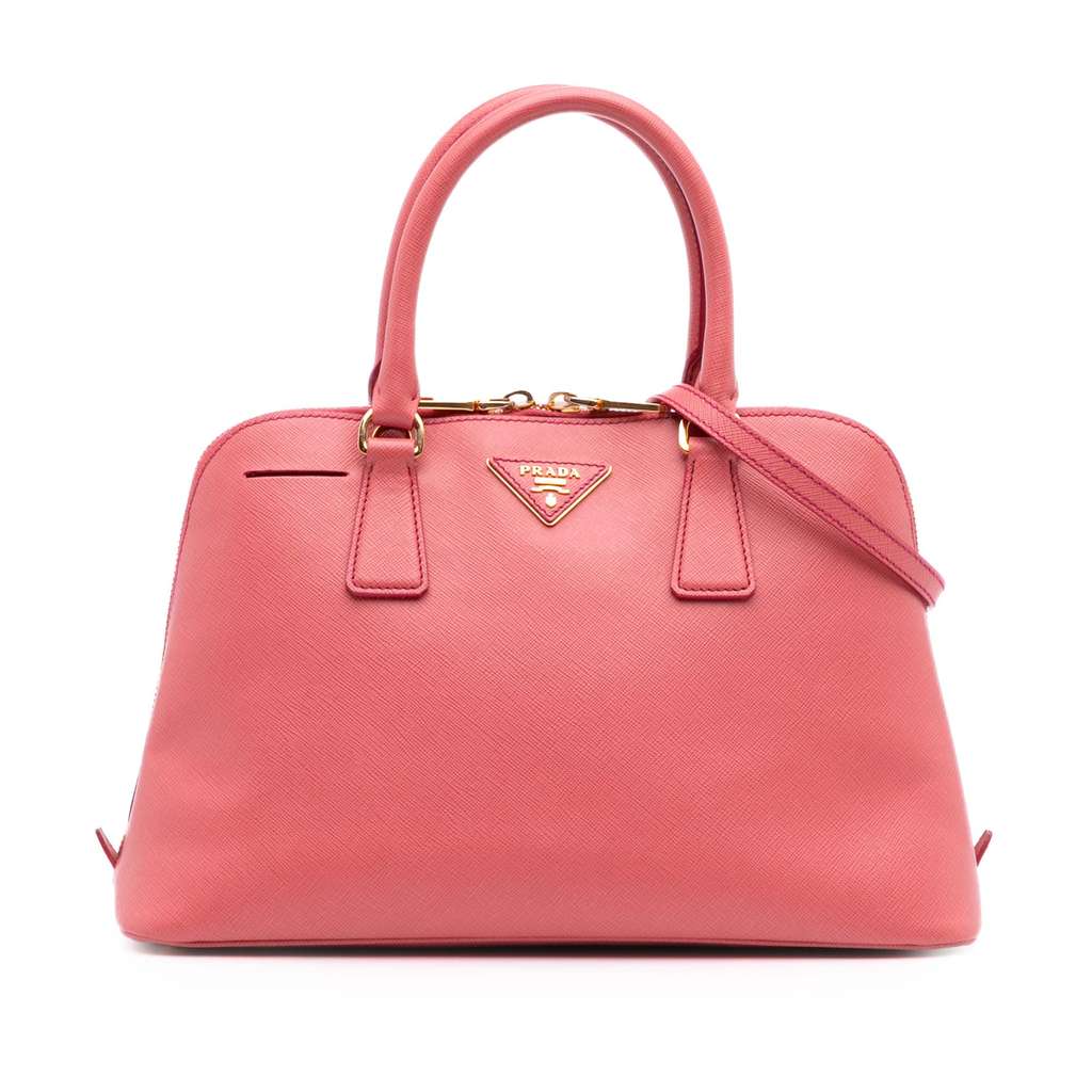 Prada Medium Saffiano Lux Promenade Satchel
