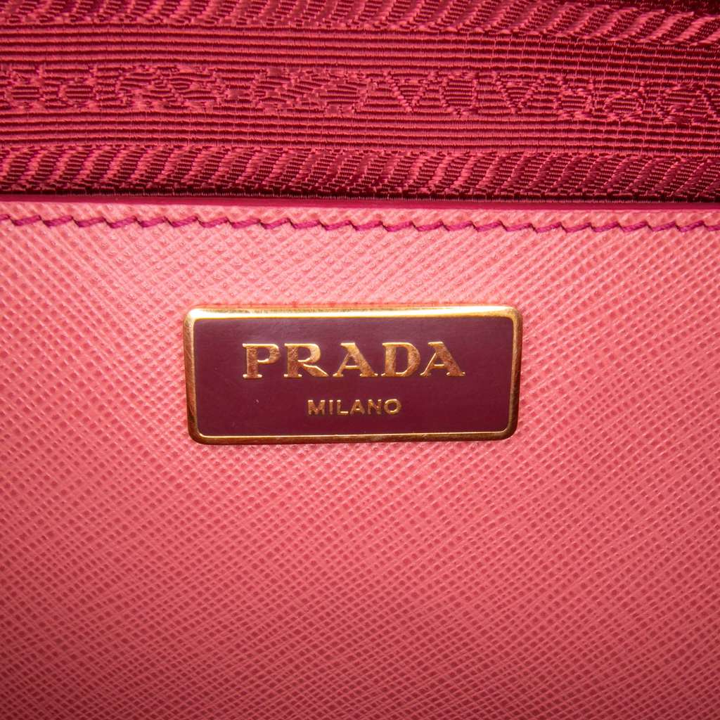 Prada Medium Saffiano Lux Promenade Satchel - Side view