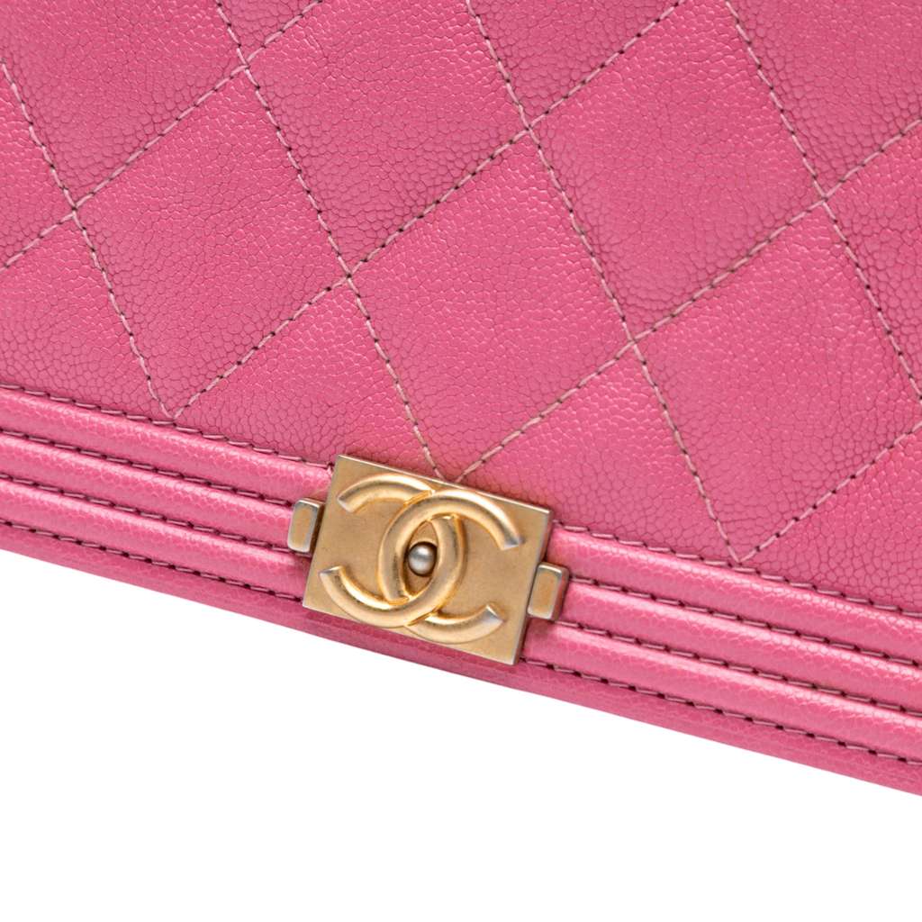 Chanel Small Quilted Caviar Boy Flap - Detail 1