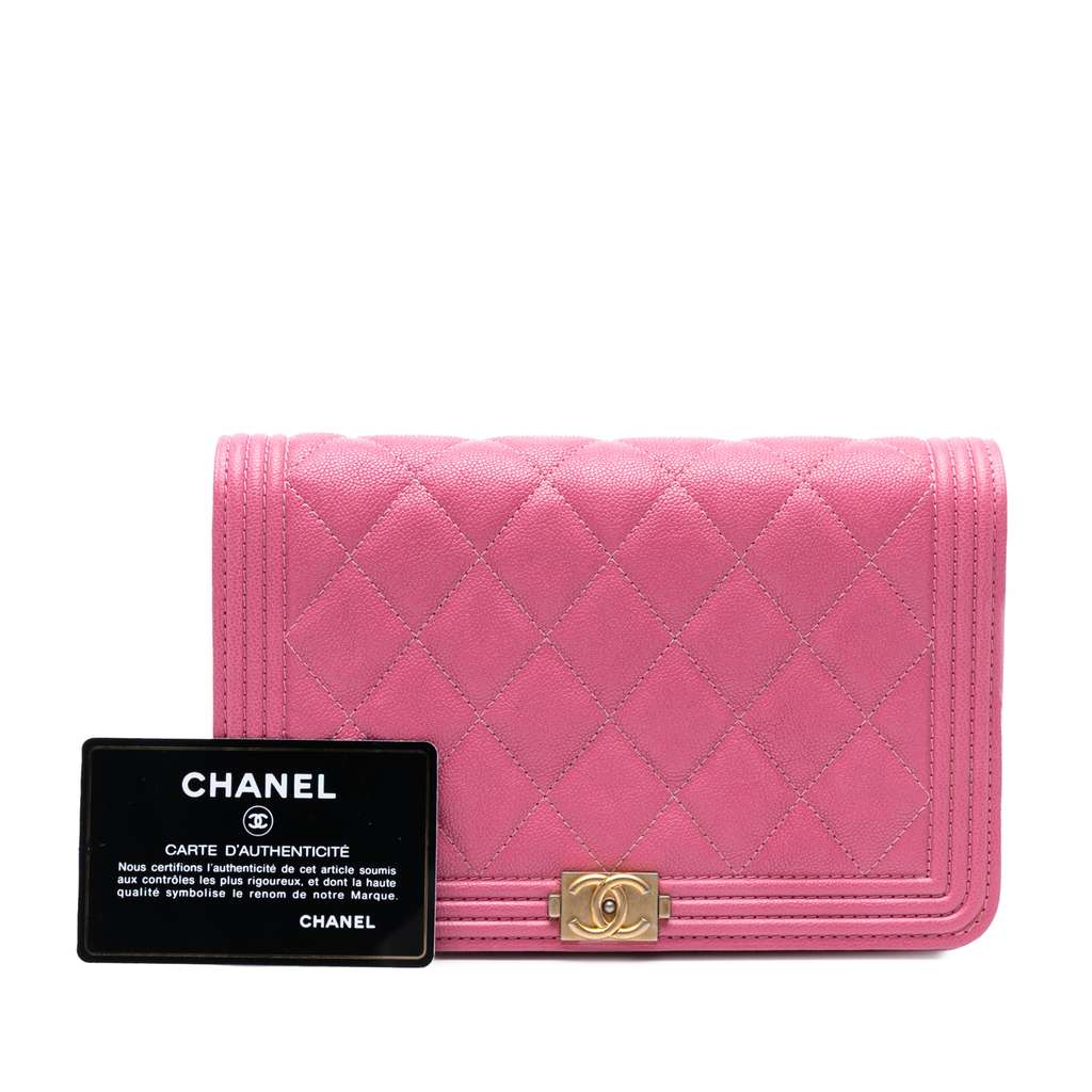 Chanel Small Quilted Caviar Boy Flap - Image 10
