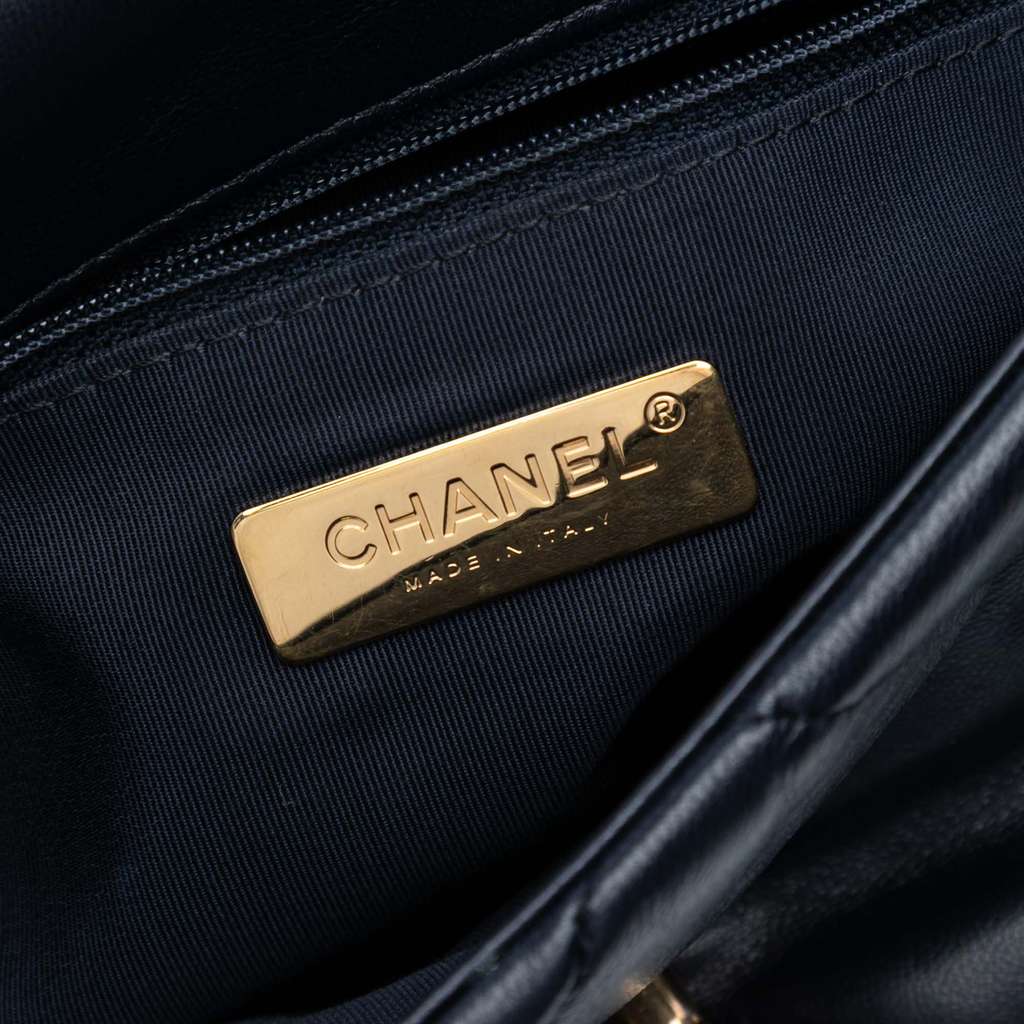 Chanel Medium Lambskin 19 Flap - Side view