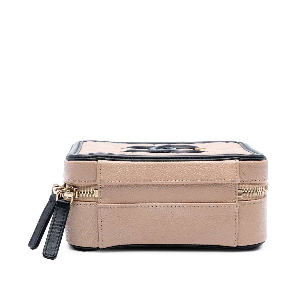 Chanel Small Caviar CC Filigree Vanity Case - Image 6