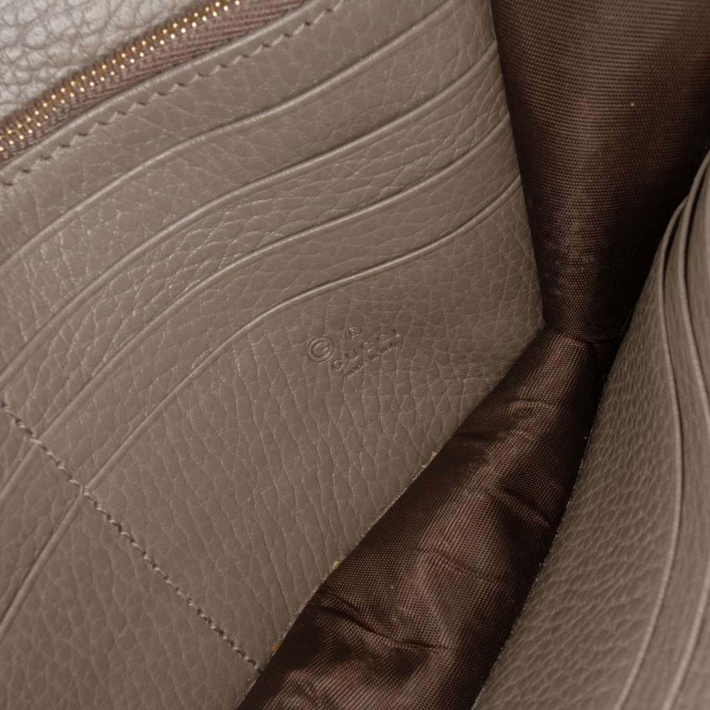 Gucci Interlocking G Dollar Calfskin Wallet on Chain - Side view