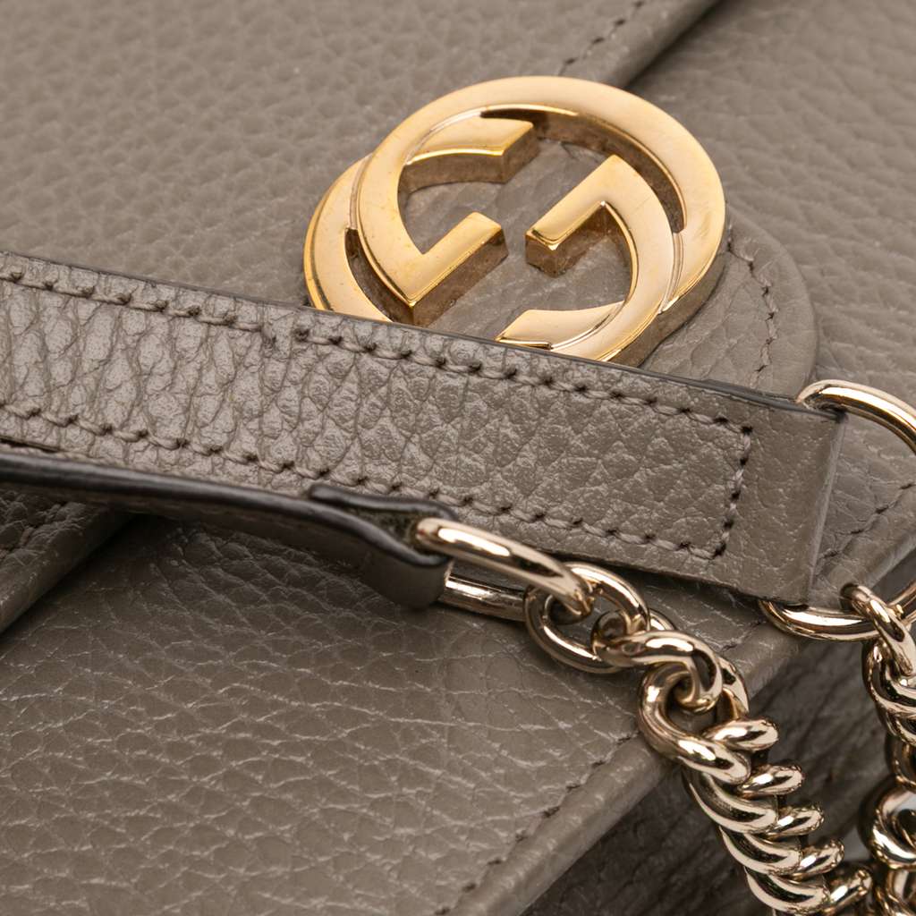 Gucci Interlocking G Dollar Calfskin Wallet on Chain - Detail 2