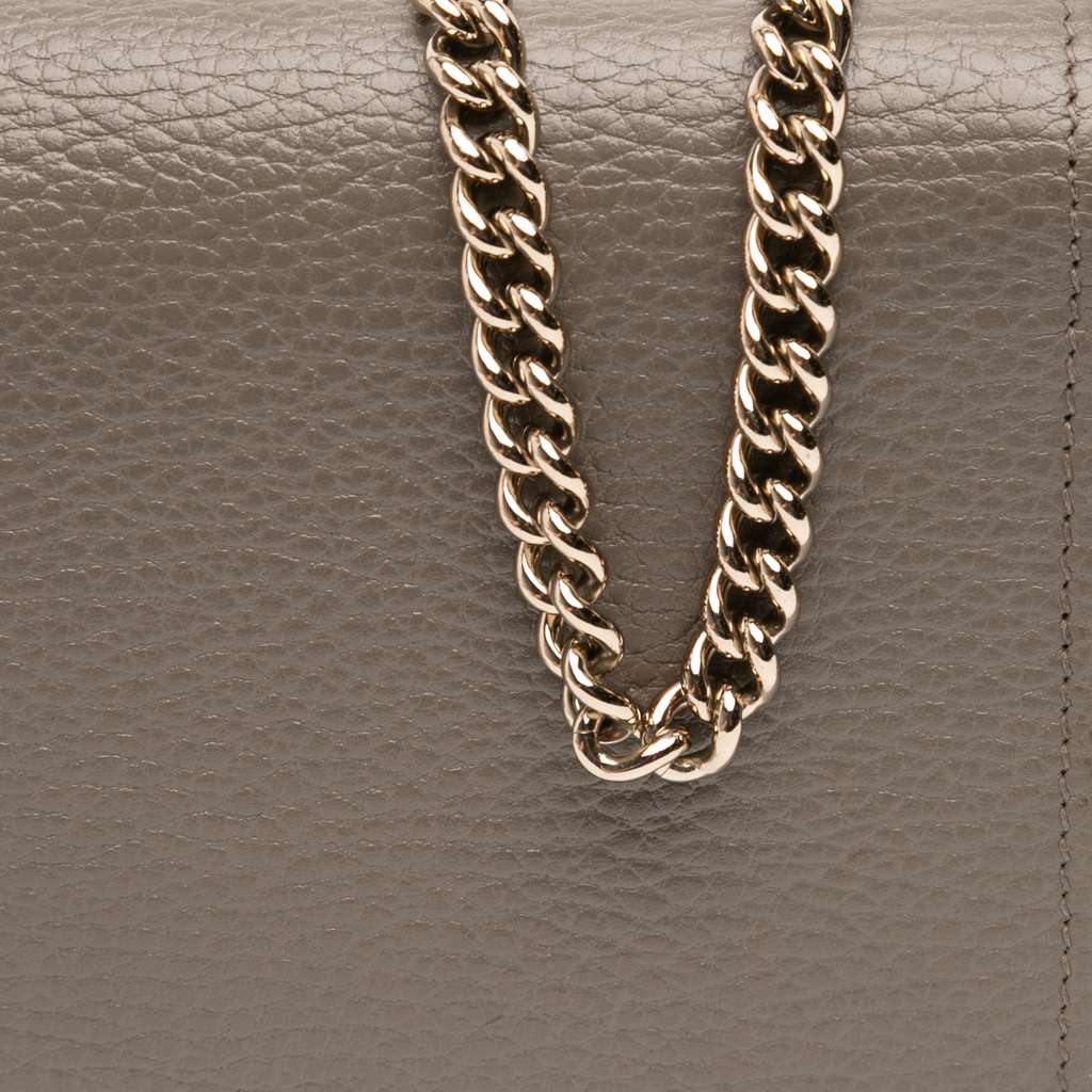 Gucci Interlocking G Dollar Calfskin Wallet on Chain - Image 11