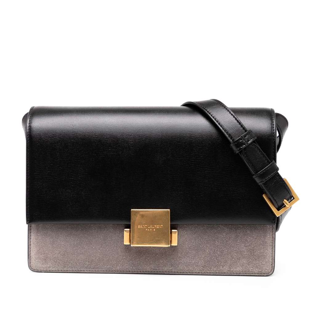 Saint Laurent Medium Calfskin and Suede Bellechasse Bag