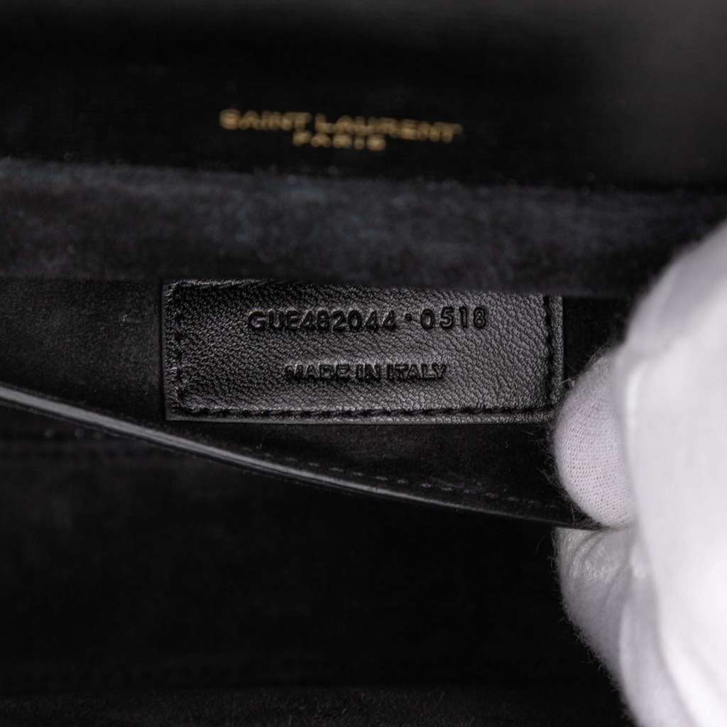 Saint Laurent Medium Calfskin and Suede Bellechasse Bag - Detail 1