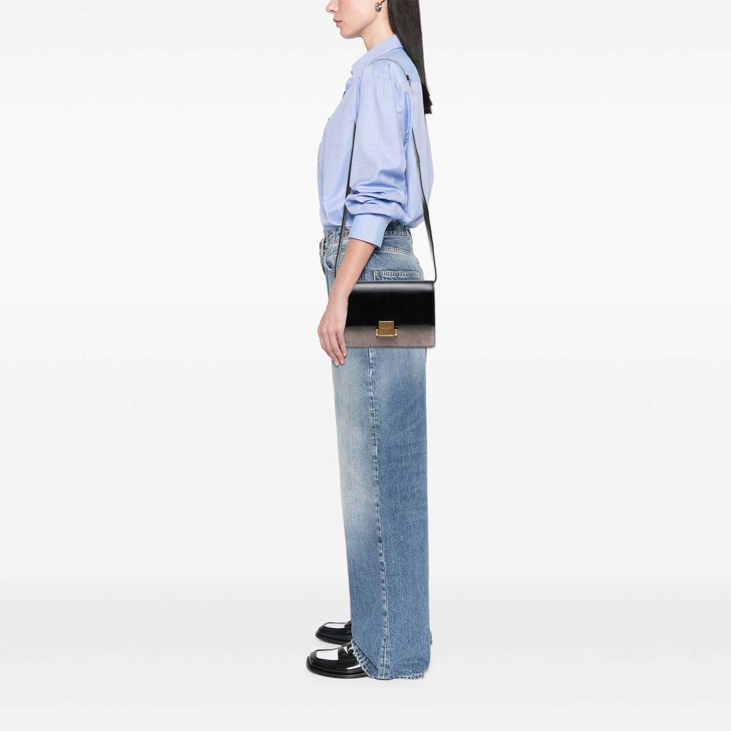 Saint Laurent Medium Calfskin and Suede Bellechasse Bag - Image 10