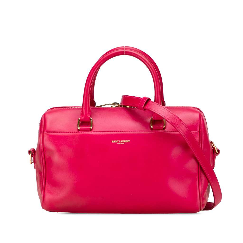 Saint Laurent Baby Leather Classic Duffle Satchel