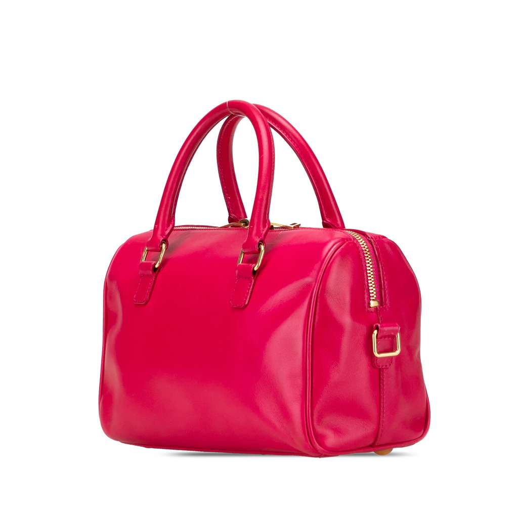 Saint Laurent Baby Leather Classic Duffle Satchel - Back view