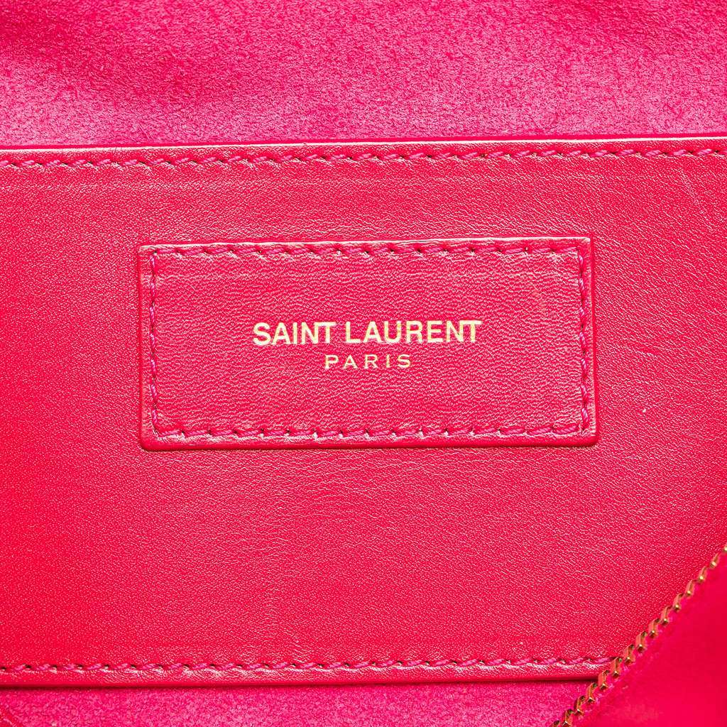 Saint Laurent Baby Leather Classic Duffle Satchel - Side view