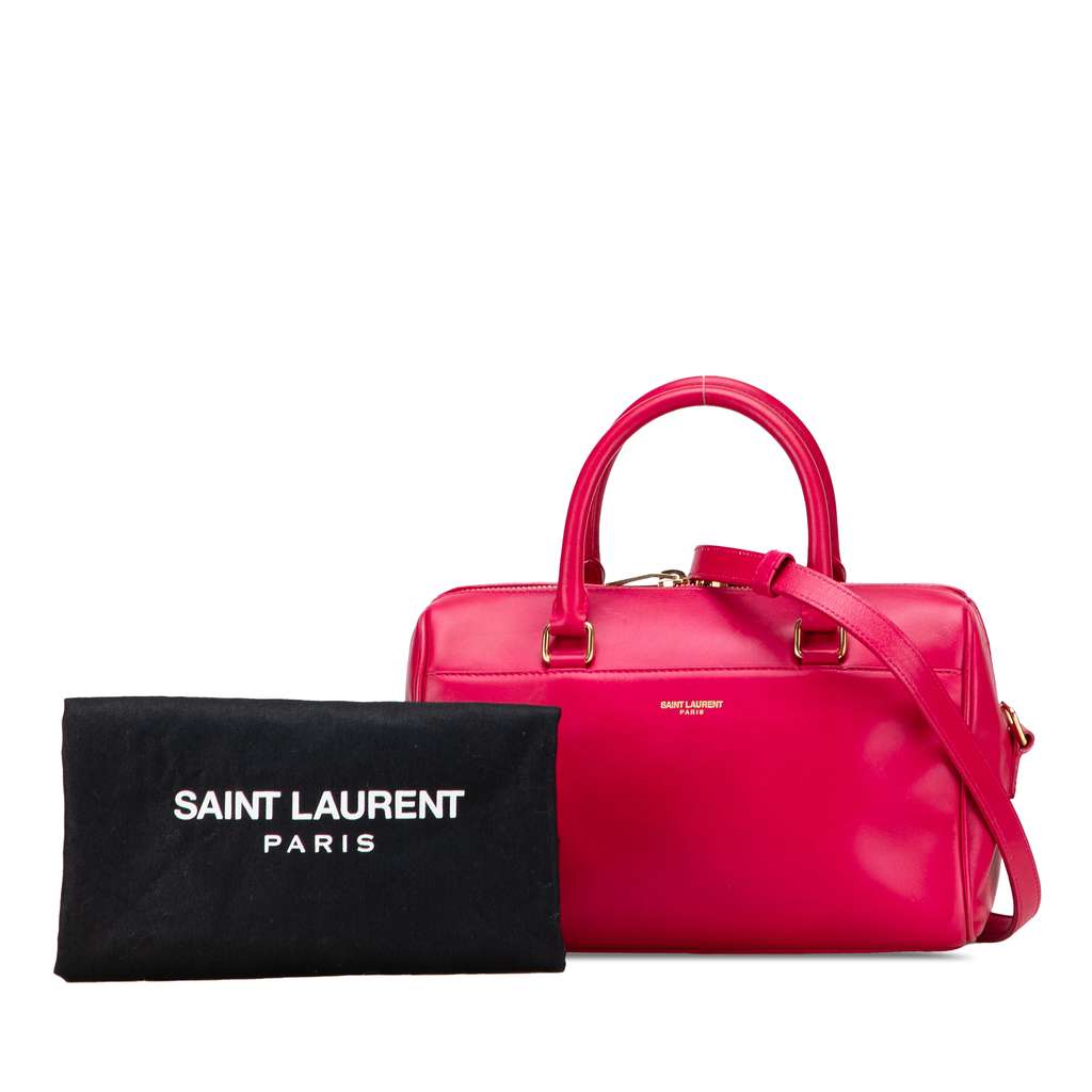 Saint Laurent Baby Leather Classic Duffle Satchel - Image 12